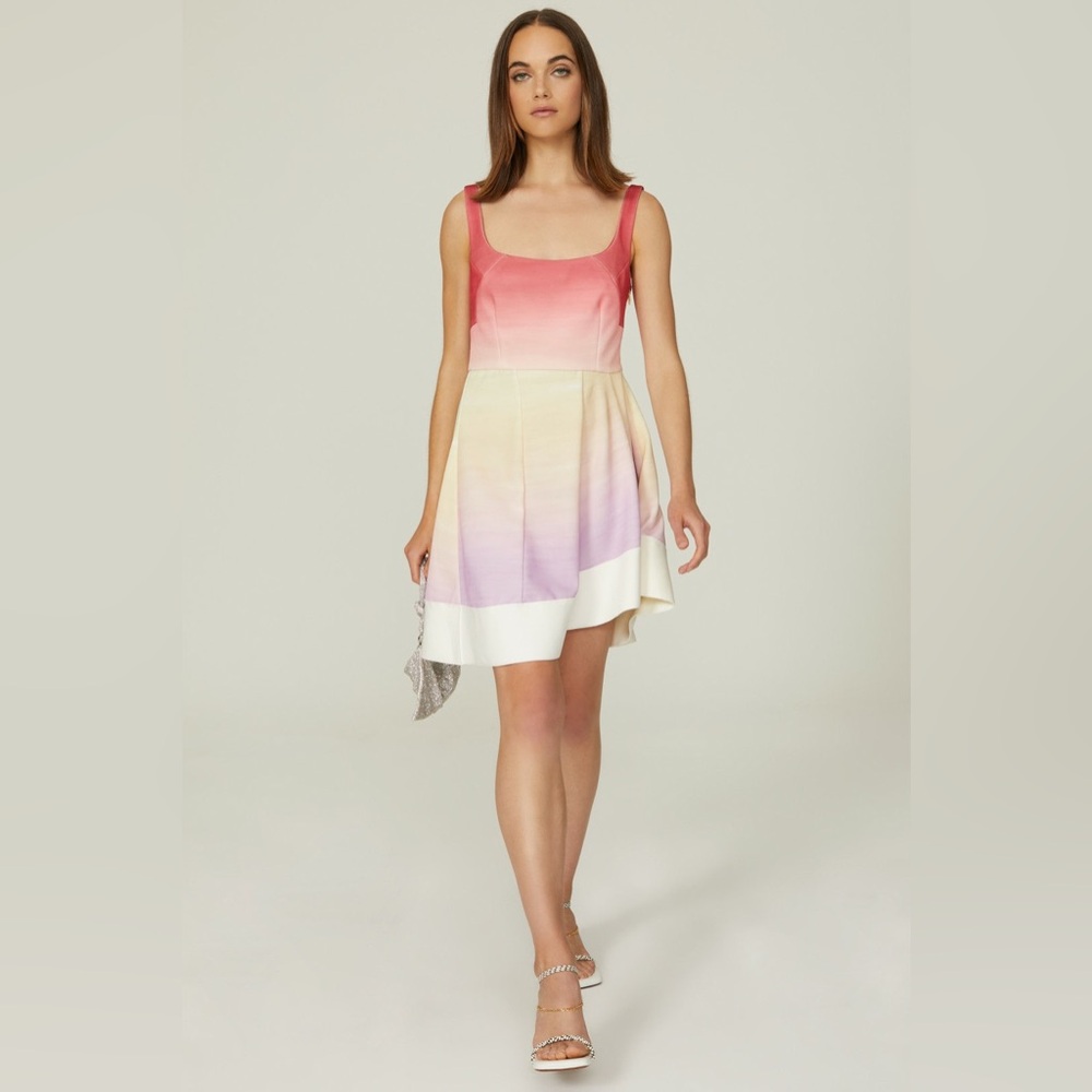ESTEBAN CORTAZAR Mini Dress Ombre Sleeveless Dress